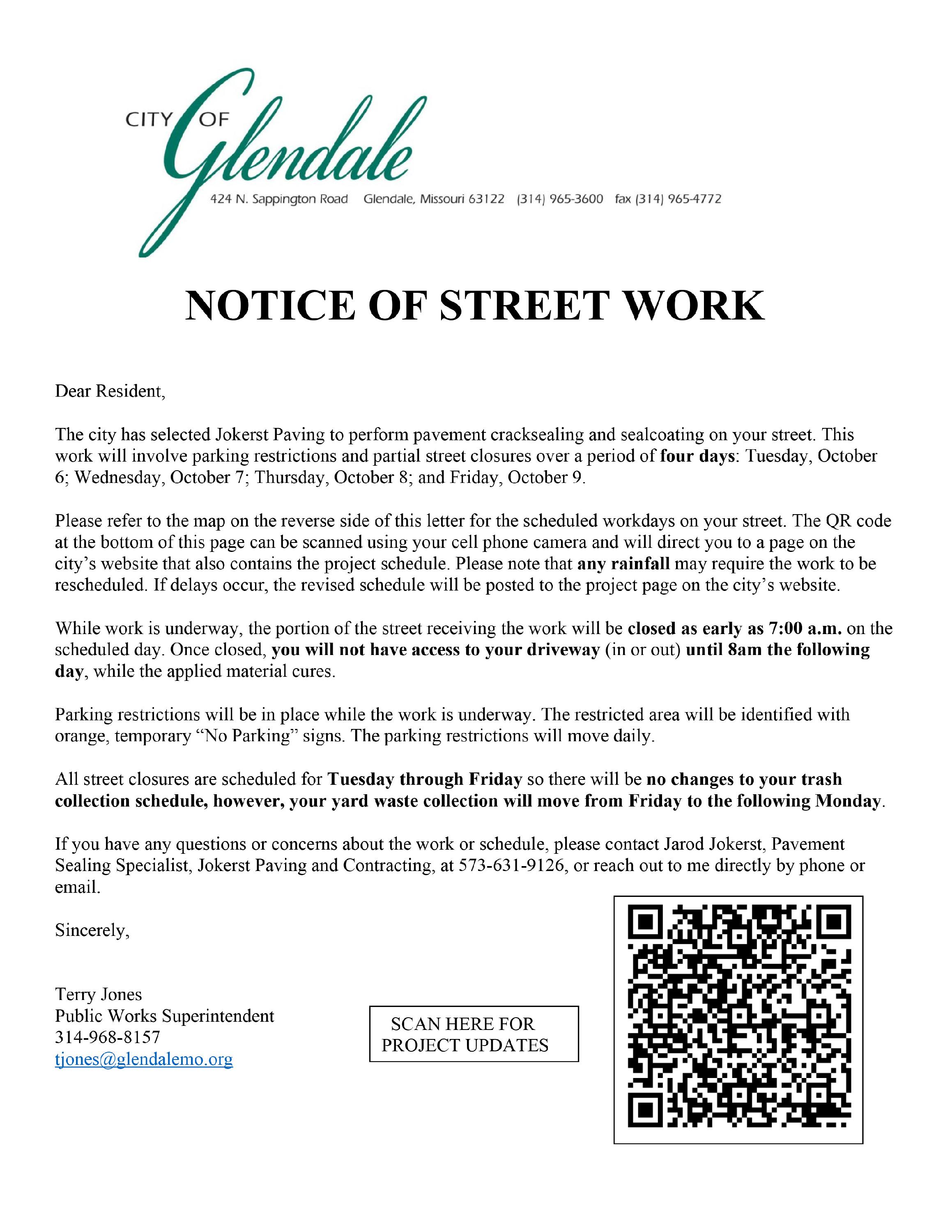 2026 Prop S - Resident Notification Letter - Algonquin Estates Rd and Devon Rd-1